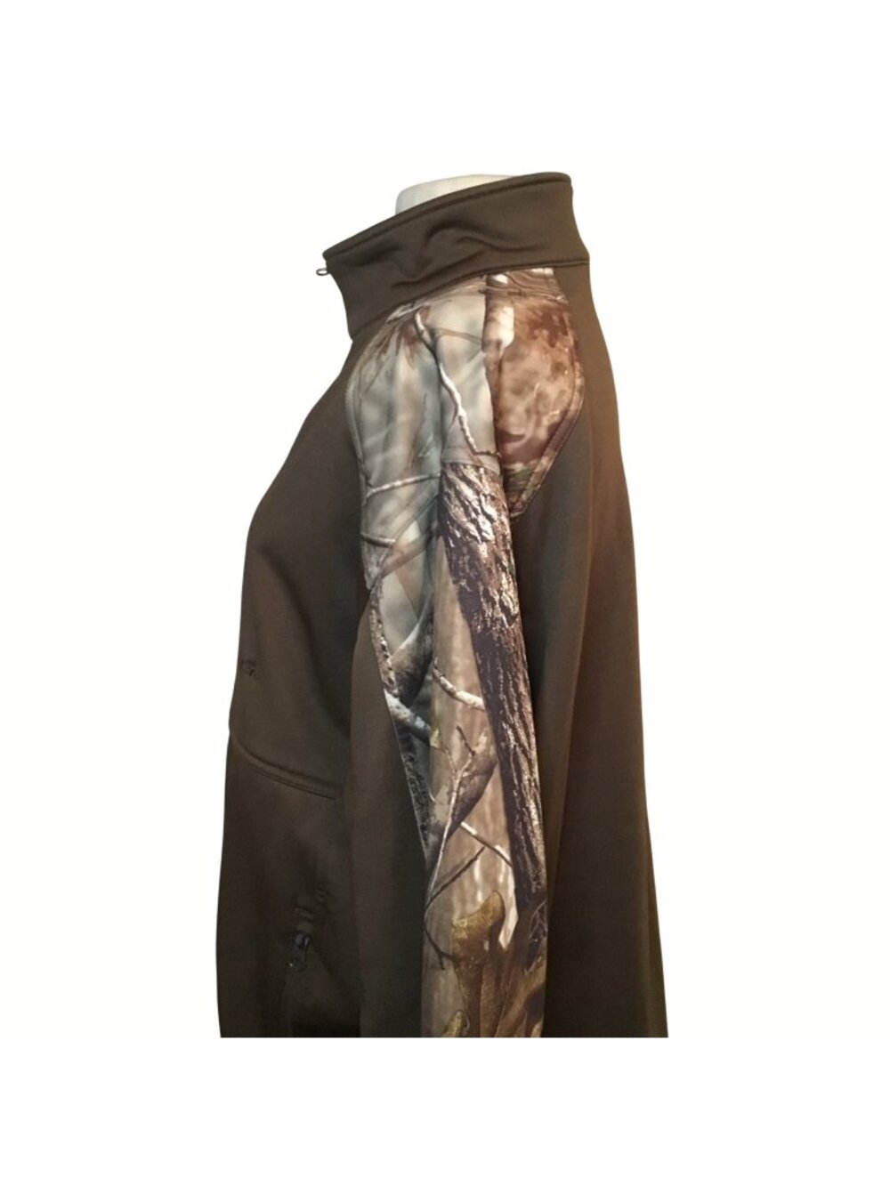 Tag Outdoor Clothing Full Zipper Closure Fleece Jacket Camo Print and Solid Men'